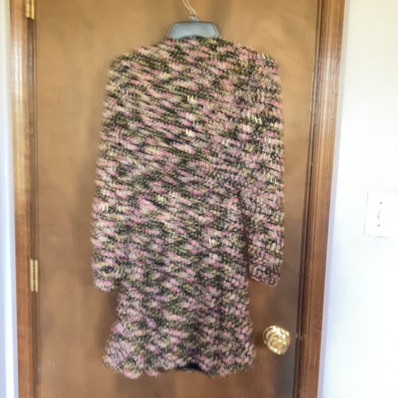 Relist9/28🔺LC Lauren Conrad floral print mini dress ruffle & metallic detail XS - Picture 14 of 17